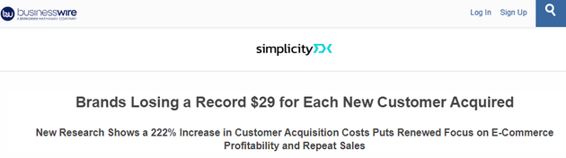 &ldquo;8年時間里獲客成本上漲了222%&rdquo; &nbsp;美國商業(yè)<a href=http://www.yinshitimesdesign.com/zixun/ target=_blank class=infotextkey>資訊</a>報道截圖